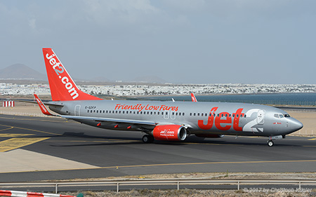 Boeing 737-8Z9 | G-GDFP | Jet2 | ARRECIFE-LANZAROTE (GCRR/ACE) 19.03.2017