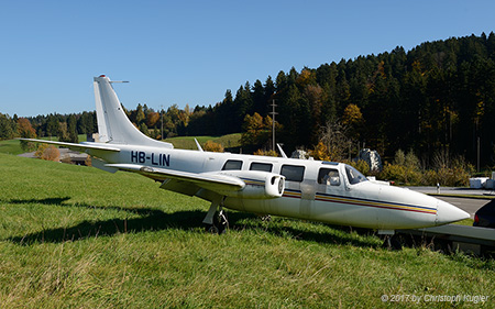 Piper PA-60 Aerostar | HB-LIN | private | HITTNAU (----/---) 14.10.2017