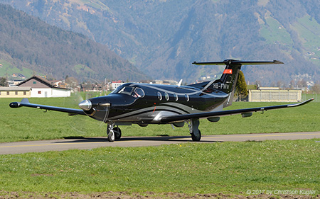Pilatus PC-12/47E | HB-FWM | untitled (Calanda Wings) | BUOCHS (LSZC/BXO) 23.03.2017