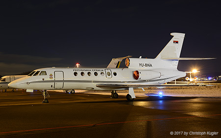 Dassault Falcon 50 | YU-BNA | Government of Serbia | Z&UUML;RICH (LSZH/ZRH) 16.01.2017