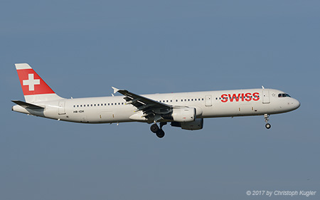 Airbus A321-111 | HB-IOH | Swiss International Air Lines | Z&UUML;RICH (LSZH/ZRH) 25.03.2017