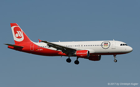 Airbus A320-214 | D-ABFK | Air Berlin  |  Fan Force One | Z&UUML;RICH (LSZH/ZRH) 08.04.2017
