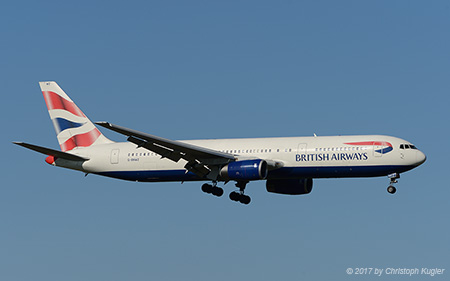 Boeing 767-336ER | G-BNWZ | British Airways  |  Flight BA716 from London Heathrow | Z&UUML;RICH (LSZH/ZRH) 08.04.2017