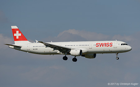 Airbus A321-212 | HB-IOM | Swiss International Air Lines | Z&UUML;RICH (LSZH/ZRH) 23.04.2017