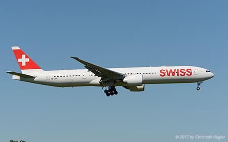 Boeing 777-3DEER | HB-JNA | Swiss Global Airlines | Z&UUML;RICH (LSZH/ZRH) 26.05.2017