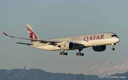 Airbus A350-941 | A7-ALI | Qatar Airways | Z&UUML;RICH (LSZH/ZRH) 26.05.2017