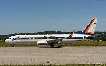 Boeing 737-8Z8 | HS-HMK | His Majesty King Maha Vajiralongkorn | Z&UUML;RICH (LSZH/ZRH) 18.06.2017