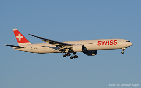 Boeing 777-3DEER | HB-JNB | Swiss Global Airlines | Z&UUML;RICH (LSZH/ZRH) 18.06.2017