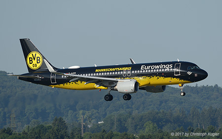 Airbus A320-214 | D-AIZR | Eurowings  |  Mannschaftsbus BVB | Z&UUML;RICH (LSZH/ZRH) 08.07.2017