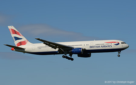 Boeing 767-336ER | G-BNWX | British Airways | Z&UUML;RICH (LSZH/ZRH) 16.07.2017