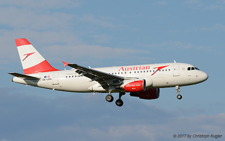 Airbus A319-112 | OE-LDG | Austrian Airlines | Z&UUML;RICH (LSZH/ZRH) 20.09.2017