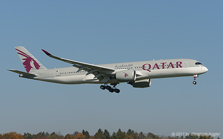 Airbus A350-941 | A7-ALF | Qatar Airways | Z&UUML;RICH (LSZH/ZRH) 15.10.2017