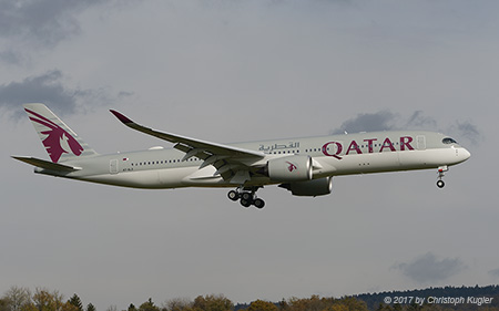 Airbus A350-941 | A7-ALS | Qatar Airways | Z&UUML;RICH (LSZH/ZRH) 28.10.2017