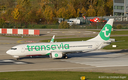 Boeing 737-8K2 | PH-HSC | Transavia | Z&UUML;RICH (LSZH/ZRH) 30.10.2017