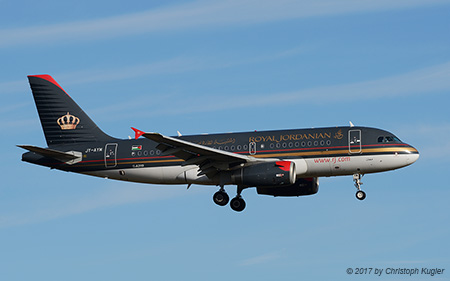 Airbus A319-132 | JY-AYM | Royal Jordanian Airlines | Z&UUML;RICH (LSZH/ZRH) 29.12.2017