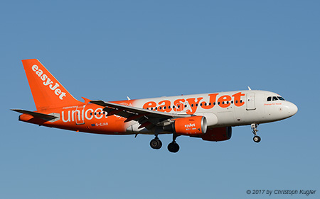 Airbus A319-111 | G-EJAR | easyJet Airline | Z&UUML;RICH (LSZH/ZRH) 31.12.2017