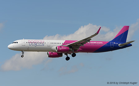 Airbus A321-231 | HA-LXG | Wizzair | FRANKFURT (EDDF/FRA) 14.04.2018