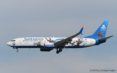 Boeing 737-8HC | TC-SNN | SunExpress  |  promoting Playstation | FRANKFURT (EDDF/FRA) 14.04.2018
