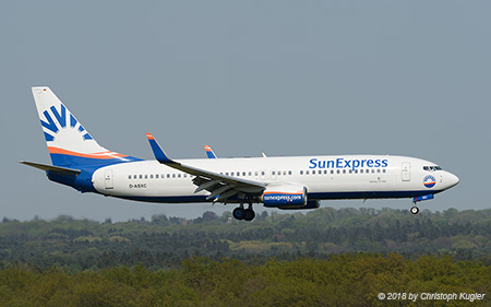 Boeing 737-86N | D-ASXC | SunExpress Germany | EDDK 20.04.2018