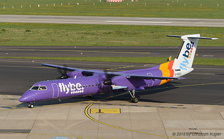 Bombardier DHC-8-402 | G-KKEV | Flybe | D&UUML;SSELDORF (EDDL/DUS) 20.04.2018