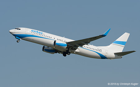Boeing 737-8CX | SP-ENM | Enter Air | D&UUML;SSELDORF (EDDL/DUS) 20.04.2018
