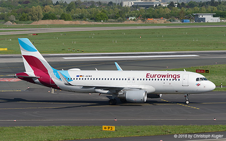 Airbus A320-214 | D-AEWO | Eurowings | D&UUML;SSELDORF (EDDL/DUS) 20.04.2018
