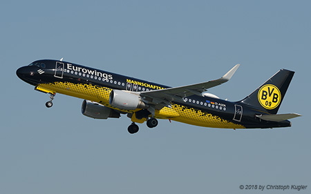 Airbus A320-214 | D-AIZR | Eurowings  |  Mannschaftsbus BVB | D&UUML;SSELDORF (EDDL/DUS) 20.04.2018