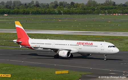 Airbus A321-212 | EC-JZM | Iberia | D&UUML;SSELDORF (EDDL/DUS) 20.04.2018