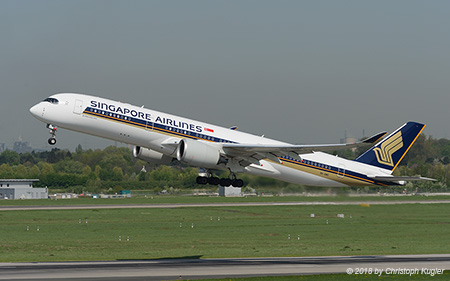Airbus A350-941 | 9V-SMO | Singapore Airlines | D&UUML;SSELDORF (EDDL/DUS) 20.04.2018