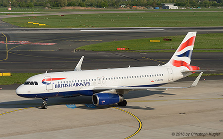 Airbus A320-232 | G-EUYR | British Airways | D&UUML;SSELDORF (EDDL/DUS) 20.04.2018