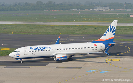 Boeing 737-8HC | TC-SEN | SunExpress | D&UUML;SSELDORF (EDDL/DUS) 21.04.2018