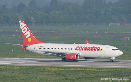 Boeing 737-86J | PH-CDH | Corendon Dutch Airlines | D&UUML;SSELDORF (EDDL/DUS) 21.04.2018