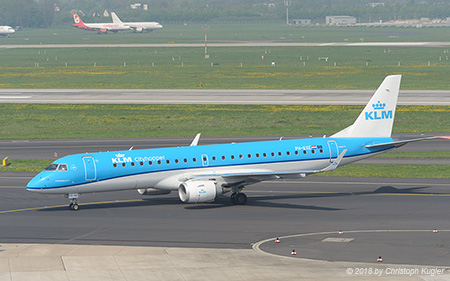 Embraer ERJ-190STD | PH-EXE | KLM Cityhopper | D&UUML;SSELDORF (EDDL/DUS) 21.04.2018