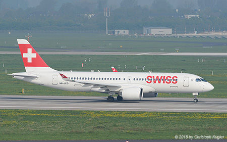 Bombardier CSeries 300 | HB-JCD | Swiss Global Airlines | D&UUML;SSELDORF (EDDL/DUS) 21.04.2018