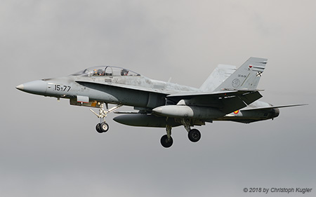 McDonnell Douglas EF-18B Hornet | CE.15-09 | Spanish Air Force | LEEUWARDEN (EHLW/LWR) 16.04.2018