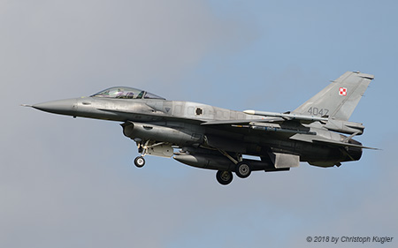 Lockheed Martin F-16C | 4047 | Polish Air Force | LEEUWARDEN (EHLW/LWR) 16.04.2018