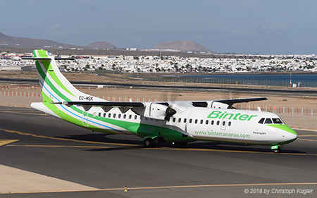 ATR 72-212A (600) | EC-MSK | Binter Canarias | ARRECIFE-LANZAROTE (GCRR/ACE) 07.09.2018
