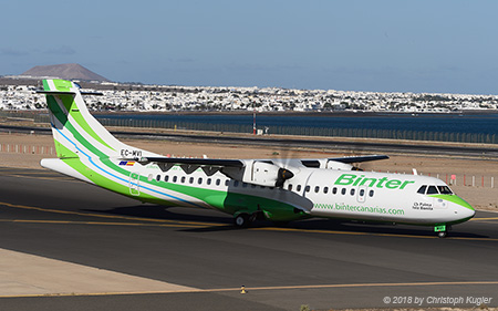 ATR 72-212A (600) | EC-MVI | Binter Canarias | ARRECIFE-LANZAROTE (GCRR/ACE) 08.09.2018