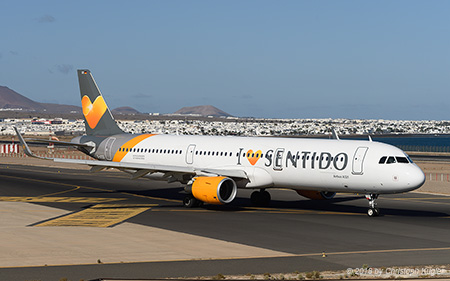 Airbus A321-211 | D-ATCD | Condor  |  I love Sentido titles | ARRECIFE-LANZAROTE (GCRR/ACE) 08.09.2018