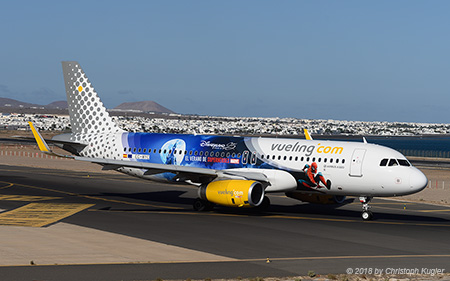 Airbus A320-232 | EC-MYC | Vueling Airlines  |  Disneyland Paris - Spiderman cs | ARRECIFE-LANZAROTE (GCRR/ACE) 08.09.2018