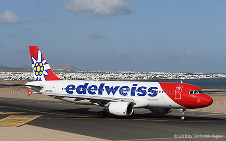 Airbus A320-214 | HB-IJV | Edelweiss Air | ARRECIFE-LANZAROTE (GCRR/ACE) 09.09.2018