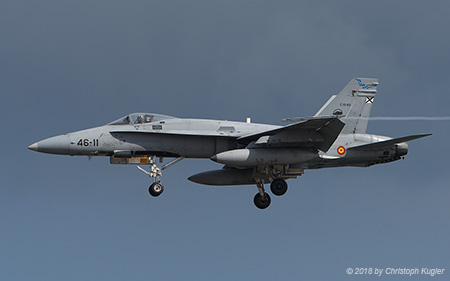 McDonnell Douglas F/A-18A+ Hornet | C.15-83 | Spanish Air Force | ARRECIFE-LANZAROTE (GCRR/ACE) 10.09.2018