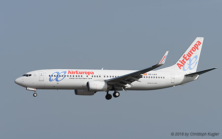 Boeing 737-85P | EC-LXV | Air Europa | ARRECIFE-LANZAROTE (GCRR/ACE) 14.09.2018