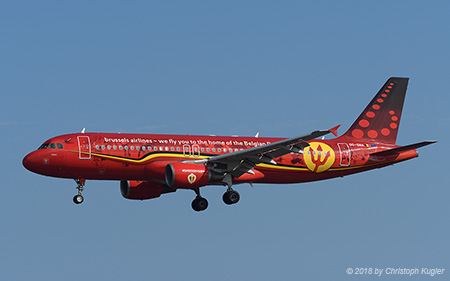 Airbus A320-214 | OO-SNA | Brussels Airlines  |  Red Devils cs | ARRECIFE-LANZAROTE (GCRR/ACE) 18.09.2018