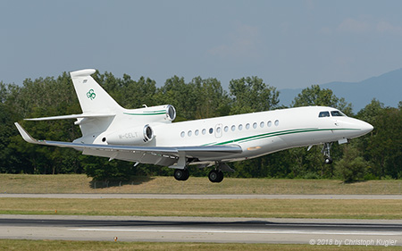 Dassault Falcon 7X | M-CELT | untitled (Execujet (UK)) | BASLE (LFSB/BSL) 07.07.2018