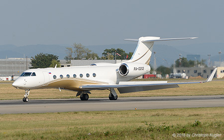 Gulfstream G550 | RA-10202 | untitled (Surgutneftegas) | BASLE (LFSB/BSL) 07.07.2018