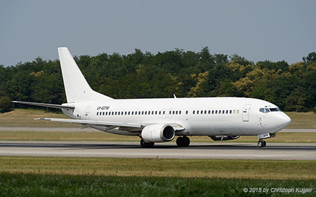 Boeing 737-4Q8 | LY-GTW | GetJets Airlines (Small Planet Airlines) | BASLE (LFSB/BSL) 07.07.2018