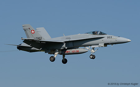 McDonnell Douglas F/A-18C Hornet | J-5003 | Swiss Air Force | EMMEN (LSME/---) 12.07.2018