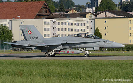McDonnell Douglas F/A-18D Hornet | J-5238 | Swiss Air Force | EMMEN (LSME/---) 12.07.2018