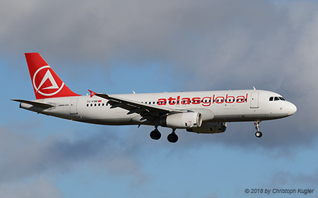 Airbus A320-232 | TC-FBR | AtlasGlobal | Z&UUML;RICH (LSZH/ZRH) 01.01.2018